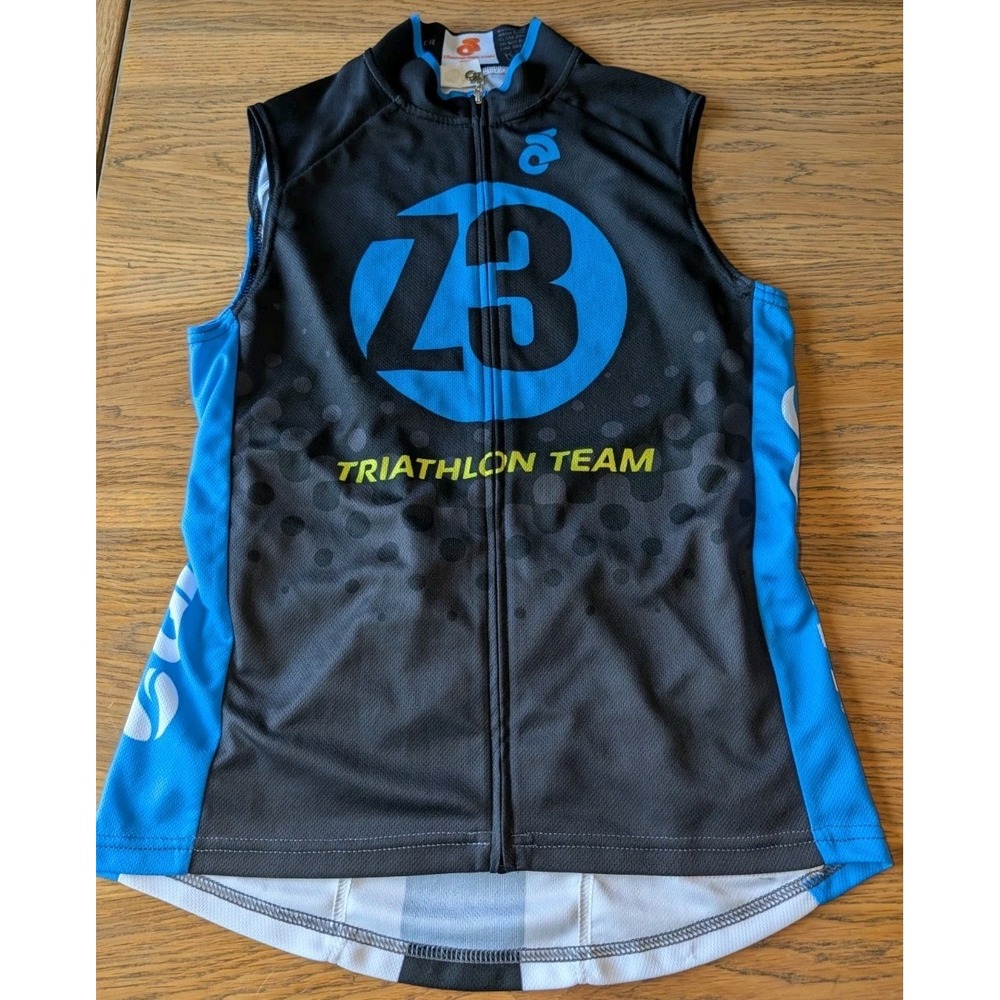 Champion System Sleeveless Bicycle Full‎ Zip Small Top Back Pockets EUC Women's